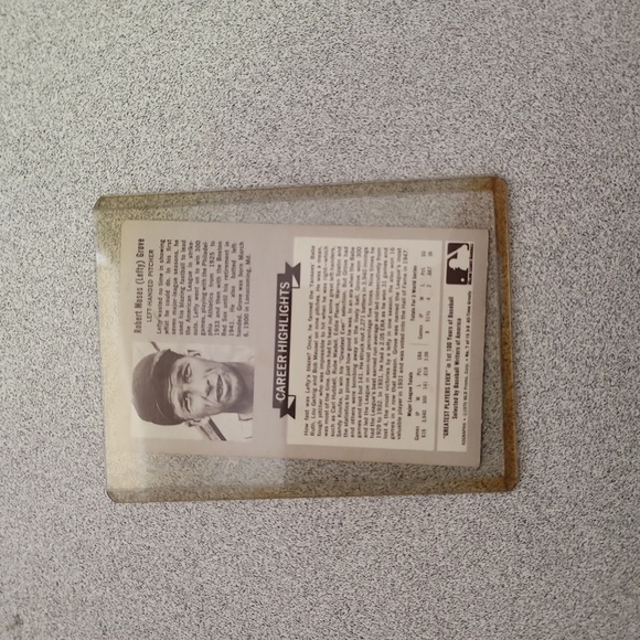 1970 MLB Promo Robert "Lefty" Grove - Picture 2 of 2